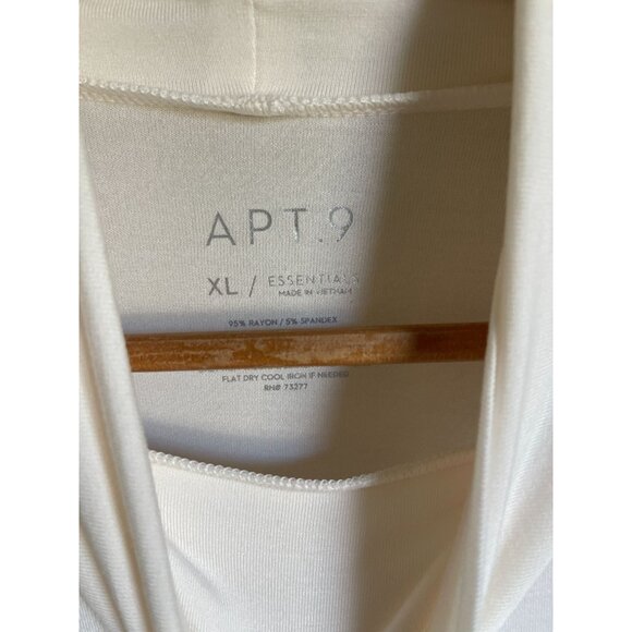 New! Apt. 9 Ivory Mock Neck Pullover Size XL MSRP $22 - Picture 4 of 7